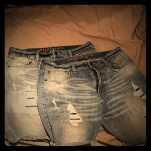 American Eagle 360 Extreme Flex jean shorts